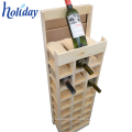 High Quality Hot Sale Teak Wood Wine Rack With Single Design